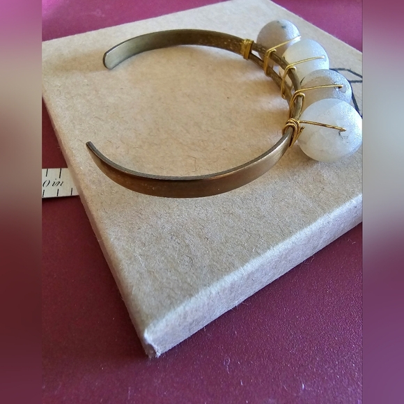 Druzy quartz purple/gray custom cuff - Picture 12 of 12